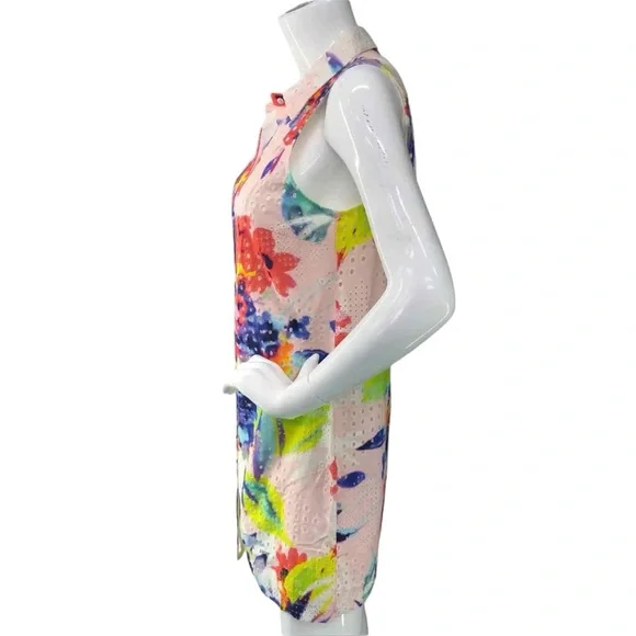 Trina Turk NWT Floral Print Eyelet Dress Womens Size 12 brand new - Picture 14 of 14